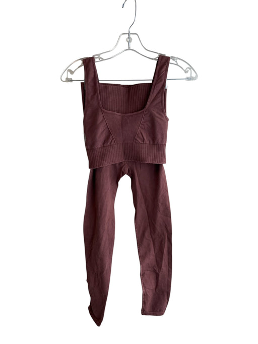 Free People Movement Size Small Dark Mauve Nylon Blend Ankle Length Athletic Set Dark Mauve / Small