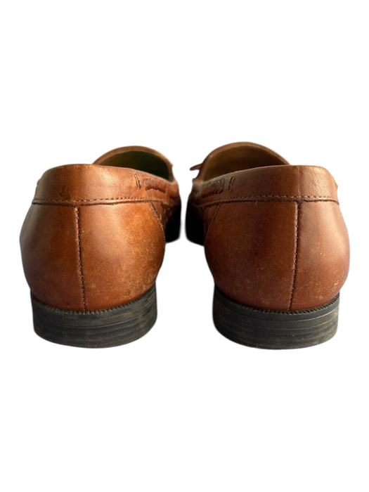 naturalizer Shoe Size 7.5 Brown Leather Upper Woven Almond Toe Loafers Shoes Brown / 7.5