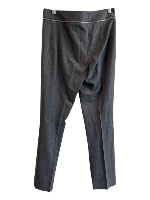 Celine Size Est 8 Grey No Fabric Tag Heathered Zipper Detail High Rise Pants Grey / Est 8