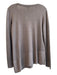 Simply Vera Size S Brown Acrylic Gem Detail Long Sleeve Knit Scoop neck Top Brown / S