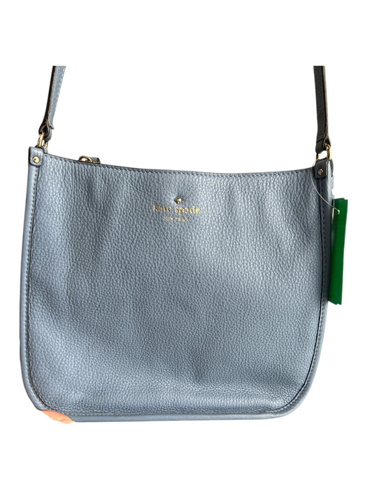 Kate Spade Powder Blue Leather Pebbled Shoulder & Crossbody Straps Top Zip Bag Powder Blue / Medium