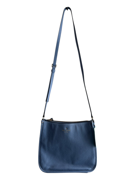 Kate Spade Powder Blue Leather Pebbled Shoulder & Crossbody Straps Top Zip Bag Powder Blue / Medium