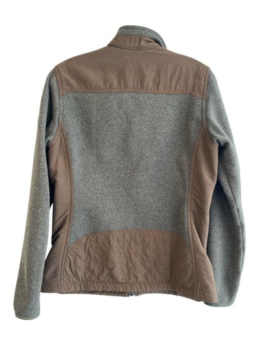 Eddie Bauer Size Medium Green & Bronze Polyester woven overlay Front Zip Jacket Green & Bronze / Medium