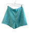 Emily McCarthy Size Small Aqua Polyester Back Zip Flat Front Tailored Shorts Aqua / Small