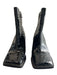 Circus Shoe Size 7.5 Black Patent Leather Side Zip Square Toe Textured Boots Black / 7.5