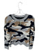 360 Cashmere Size M Gray & Tan Cashmere Long Sleeve Camo Knit Sweater Gray & Tan / M