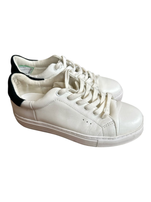 Kurt Geiger Shoe Size 38.5 White & Black Leather Color Block Athletic Sneakers White & Black / 38.5
