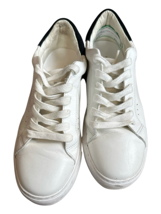 Kurt Geiger Shoe Size 38.5 White & Black Leather Color Block Athletic Sneakers White & Black / 38.5