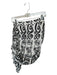 Rhode Size S black and white Viscose Spiral Mini Skirt black and white / S