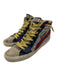 Golden Goose Shoe Size 41 Silver, Red & Blue Suede Glitter lace up Sneakers Silver, Red & Blue / 41