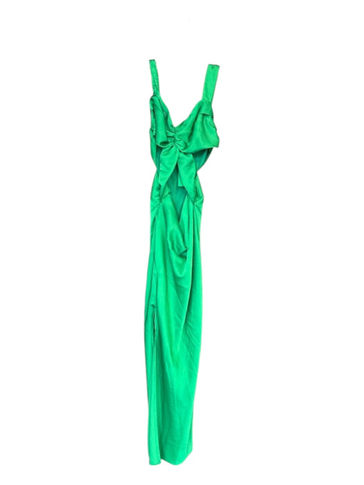 All About May Size 8 Green Polyester Sleeveless Cut Outs Back Zip Gown Green / 8