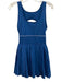 Wilson Size M Blue Poly Blend Cut Out Back Sleeveless Pleated Skirt Dress Blue / M
