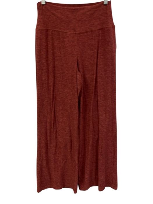 Outdoor Voices Size M Red Poly Blend Heathered Wide Leg Pants Red / M