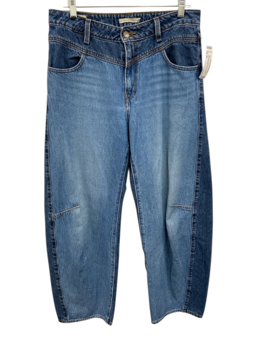 Levis Size 29 Blue Cotton Zip & Button Baggy Fit Barrel Jeans Blue / 29