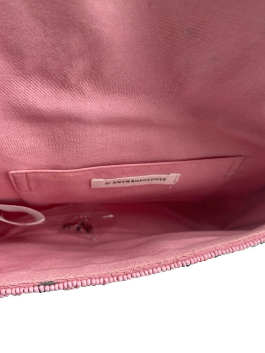By Anthropologie Pink Multi textile & synthetic Beaded Olive Motif Bag Pink Multi