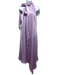 Amsale Size 6 Lilac Polyester Satin Halter Neck Back Zip Asymmetric Gown Lilac / 6