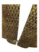 Lanvin Size 38 Gold & Black Cotton & Silk Lame Open Front Welt Pocket Jacket Gold & Black / 38