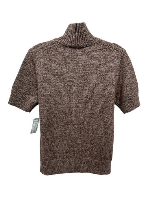 Lafayette 148 Size M Brown, Tan & Gold Cashmere & Silk Blend Knit Sweater Brown, Tan & Gold / M