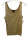 Ralph Lauren Size Medium Gold Cotton Blend Sleeveless Cable Knit Top Gold / Medium
