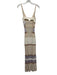 Torn By Ronny Kobo Size Small Purple & Beige Viscose Blend Sleeveless Dress Purple & Beige / Small