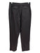 Lafayette 148 Size S Dark Brown Wool & Cashmere Elastic Waist High Rise Pants Dark Brown / S