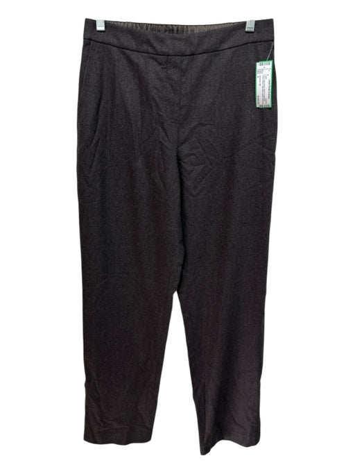 Lafayette 148 Size S Dark Brown Wool & Cashmere Elastic Waist High Rise Pants Dark Brown / S