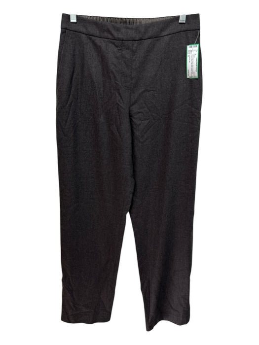 Lafayette 148 Size S Dark Brown Wool & Cashmere Elastic Waist High Rise Pants Dark Brown / S