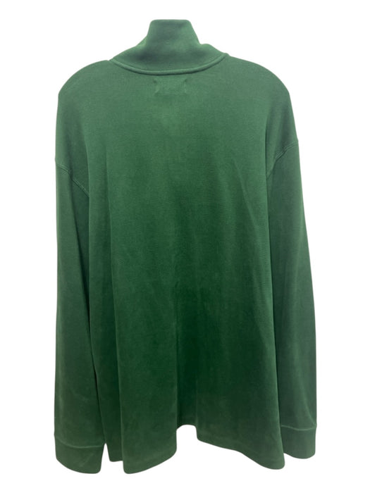 Polo Ralph Lauren NWT Size XXL Green Cotton Quarter Zip Men's Sweater Green / XXL