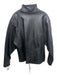 No Brand Size XXL Black Leather Zip Up Zip Pockets Men's Jacket Black / XXL