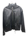 No Brand Size XXL Black Leather Zip Up Zip Pockets Men's Jacket Black / XXL