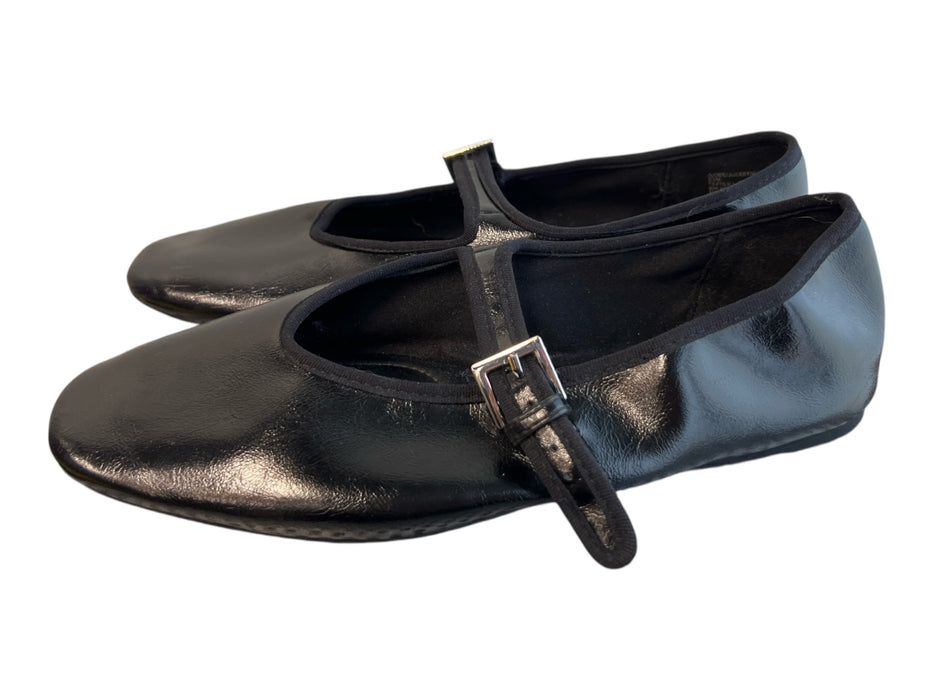 Steve Madden Shoe Size est 9 Black Manmade Material Shine Leather Look Shoes Black / est 9