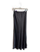 Milio Milano by Venti 6 Size Medium Dark Gray Viscose Elastic Waist Maxi Skirt Dark Gray / Medium