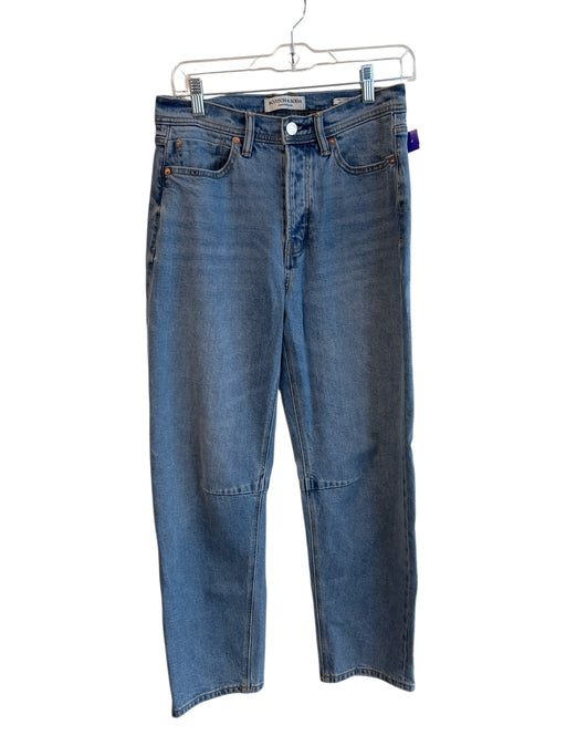 Scotch & Soda Size 27 Light Wash Cotton 5 Pocket High Rise Barrel Jeans Light Wash / 27