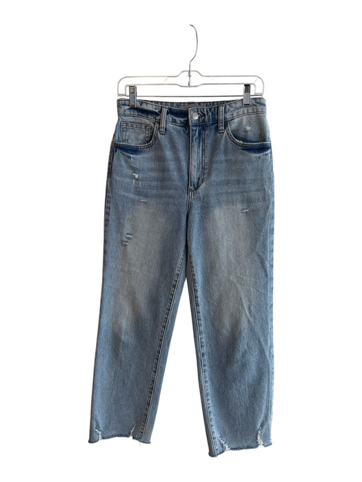 Joes Size 27 Light Wash Cotton High Rise Zip Fly Straight Leg Distressed Jeans Light Wash / 27