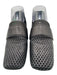 Mercedes Castillo Shoe Size 8 Black Leather Square Toe Cut Outs Block Heel Flats Black / 8