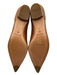 Casadei Shoe Size 9 Brown Leather Contrast Stitching Pointed Toe Flats Brown / 9