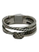 David Yurman Silver 925 Sterling Silver Pave Diamonds Cable Criss Cross Ring Silver