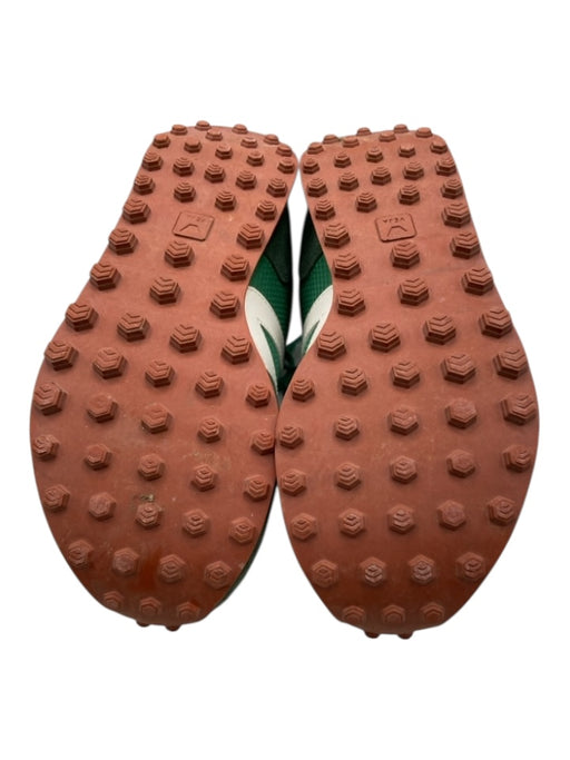 Veja Shoe Size 7 Green & White Suede Mesh Upper lace up Low Top Sneakers Green & White / 7