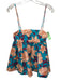 Autumn Adeigbo Size 4 Blue, Orange, pink Cotton Empire Waist Floral Babydoll Top Blue, Orange, pink / 4