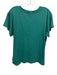 Daydreamer Size M Green & White Cotton Crew Neck T Shirt Top Green & White / M