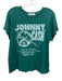 Daydreamer Size M Green & White Cotton Crew Neck T Shirt Top Green & White / M