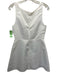Reformation Size 4 Ivory White Polyester High Neck V Back Mini Sleeveless Dress Ivory White / 4