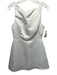 Reformation Size 4 Ivory White Polyester High Neck V Back Mini Sleeveless Dress Ivory White / 4