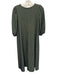 Stine Goya Size Small Light & Dark Green Polyester Blend Short Puff Sleeve Dress Light & Dark Green / Small