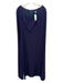 Marchesa Notte Size 6 Navy Blue Polyester Blend Cape Wide Round Neckline Gown Navy Blue / 6