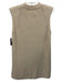 Mable Size Medium Cream White Acrylic Blend Sleeveless Knit Side Slit Dress Cream White / Medium