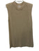 Mable Size Medium Cream White Acrylic Blend Sleeveless Knit Side Slit Dress Cream White / Medium