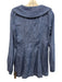 Zara Size Medium Dark Wash Cotton Blend Long Sleeve Oversize Collar Dress Dark Wash / Medium