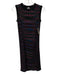 M Missoni Size Est Small Black & Multi Sleeveless Heathered Stripe Mesh Dress Black & Multi / Est Small