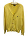 Quiet Golf Size Large Yellow Cashmere Blend Long Sleeve Button Front Sweater Yellow / Large